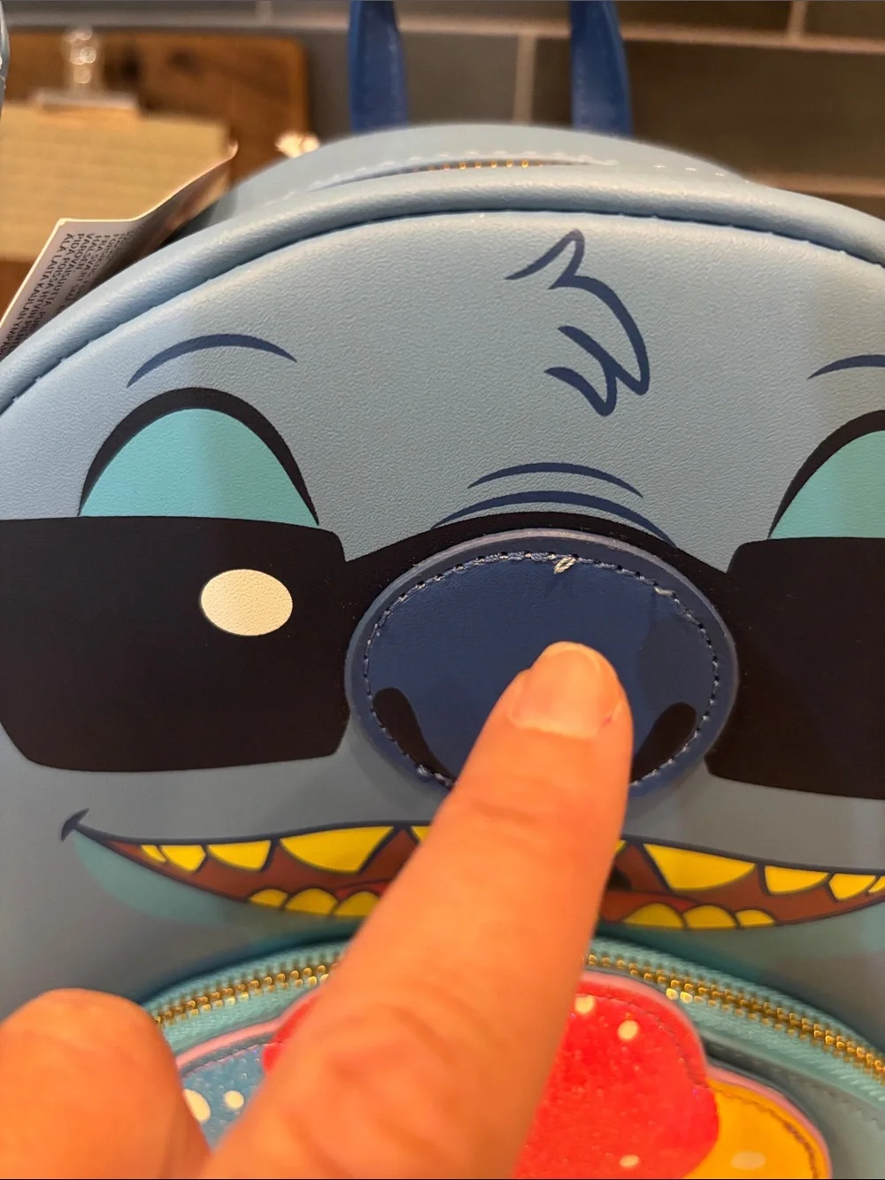 Aulani Scented Stitch With Snow Cone Loungefly Backpack NWT with minor callout